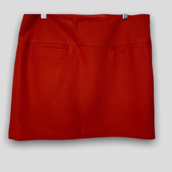 Gap Mini Skirt Wool Blend Front Pockets Lined Size 8 - Picture 1 of 7